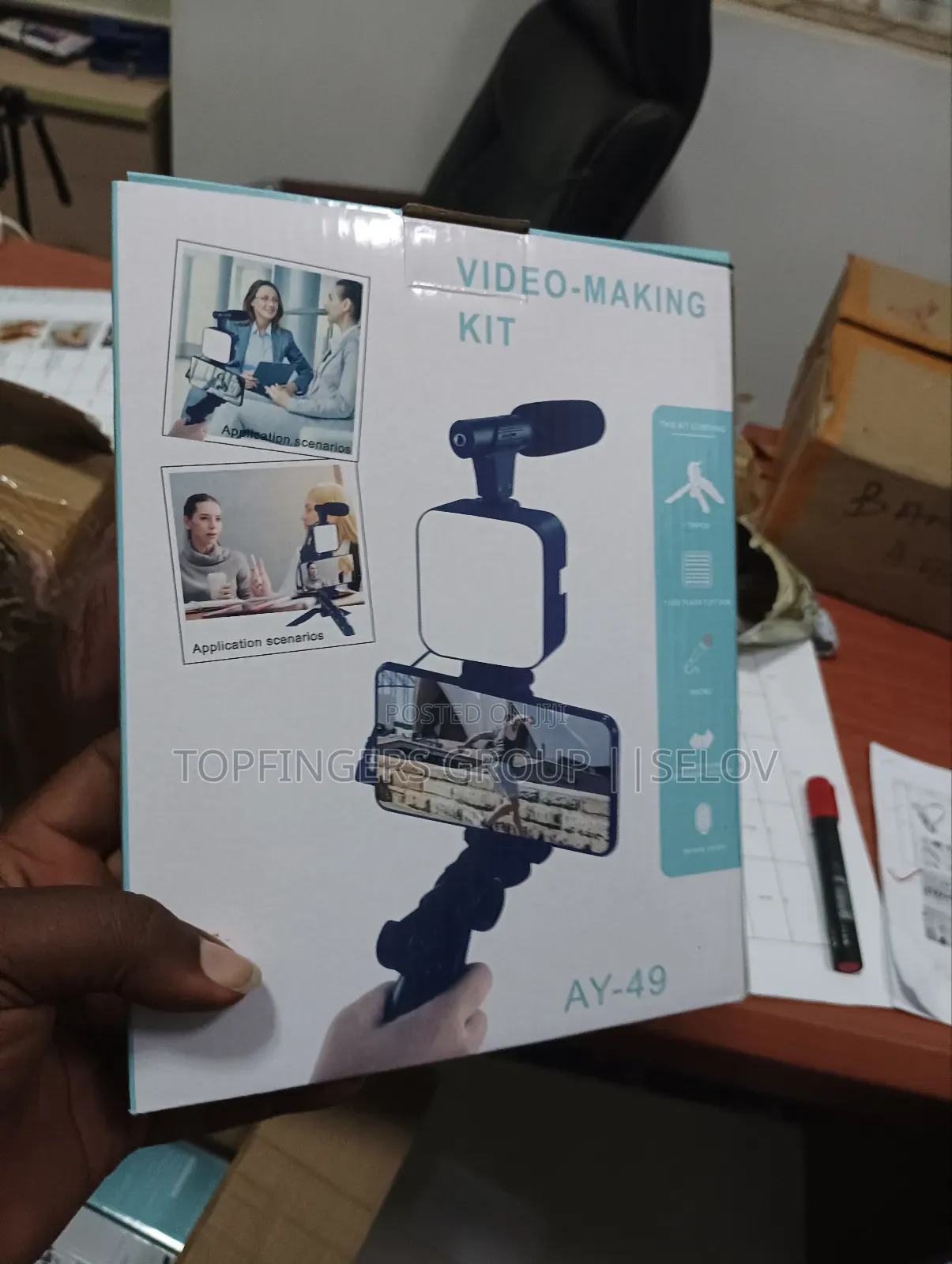 Professional Video/Vlog Making Kit With Fill Light N Remote