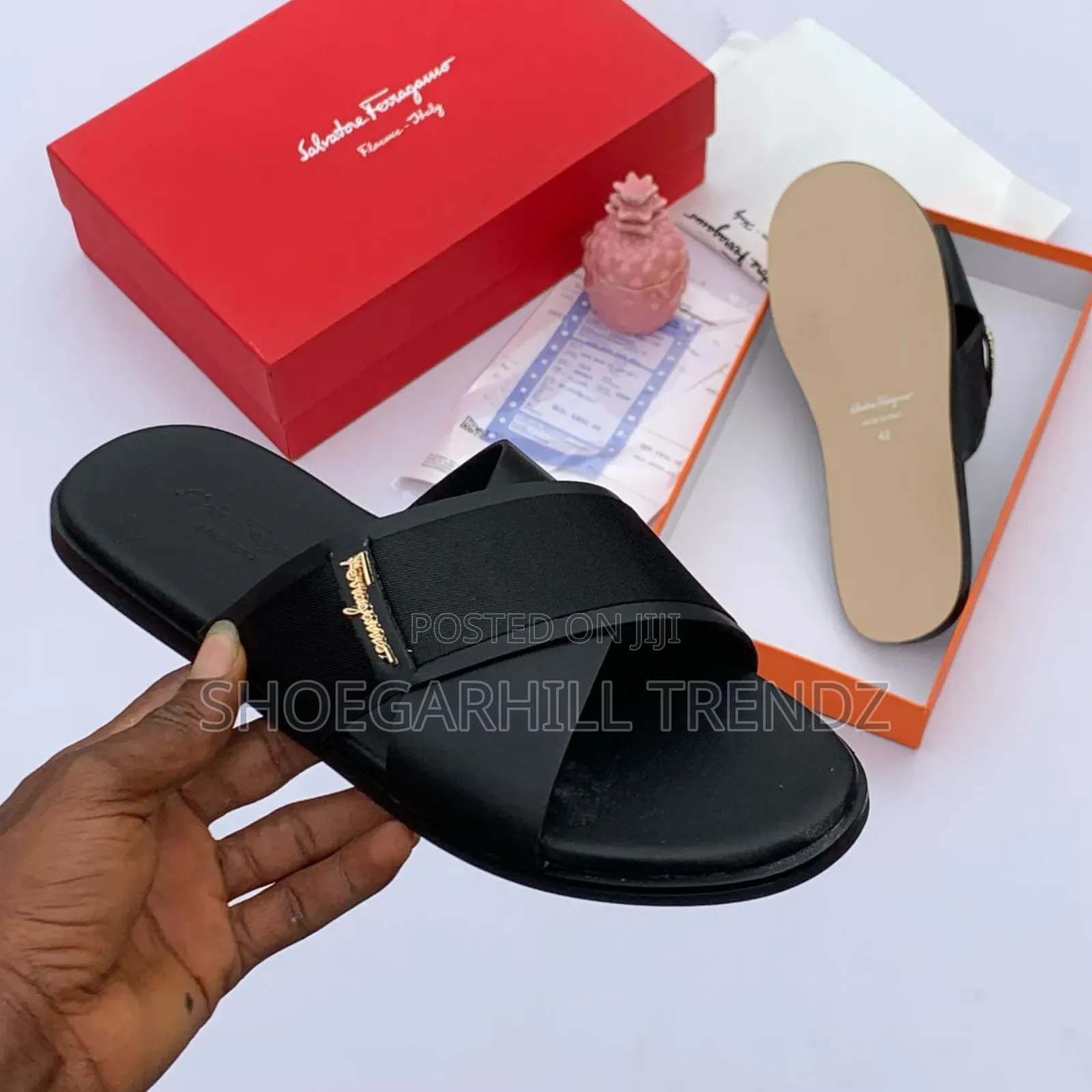 Mens Criss Cross Trendy Palm Slides