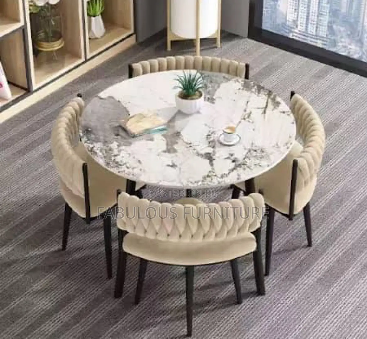 Marble Top Dining Set