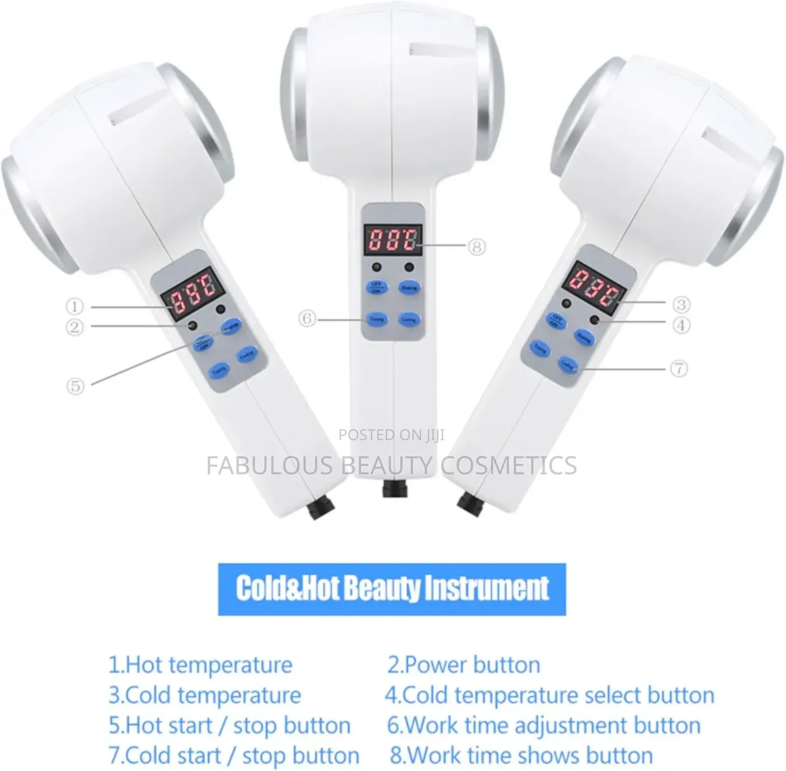 Hot Cold Hammer Cryotherapy Skin Rejuvenat Facelift Massager