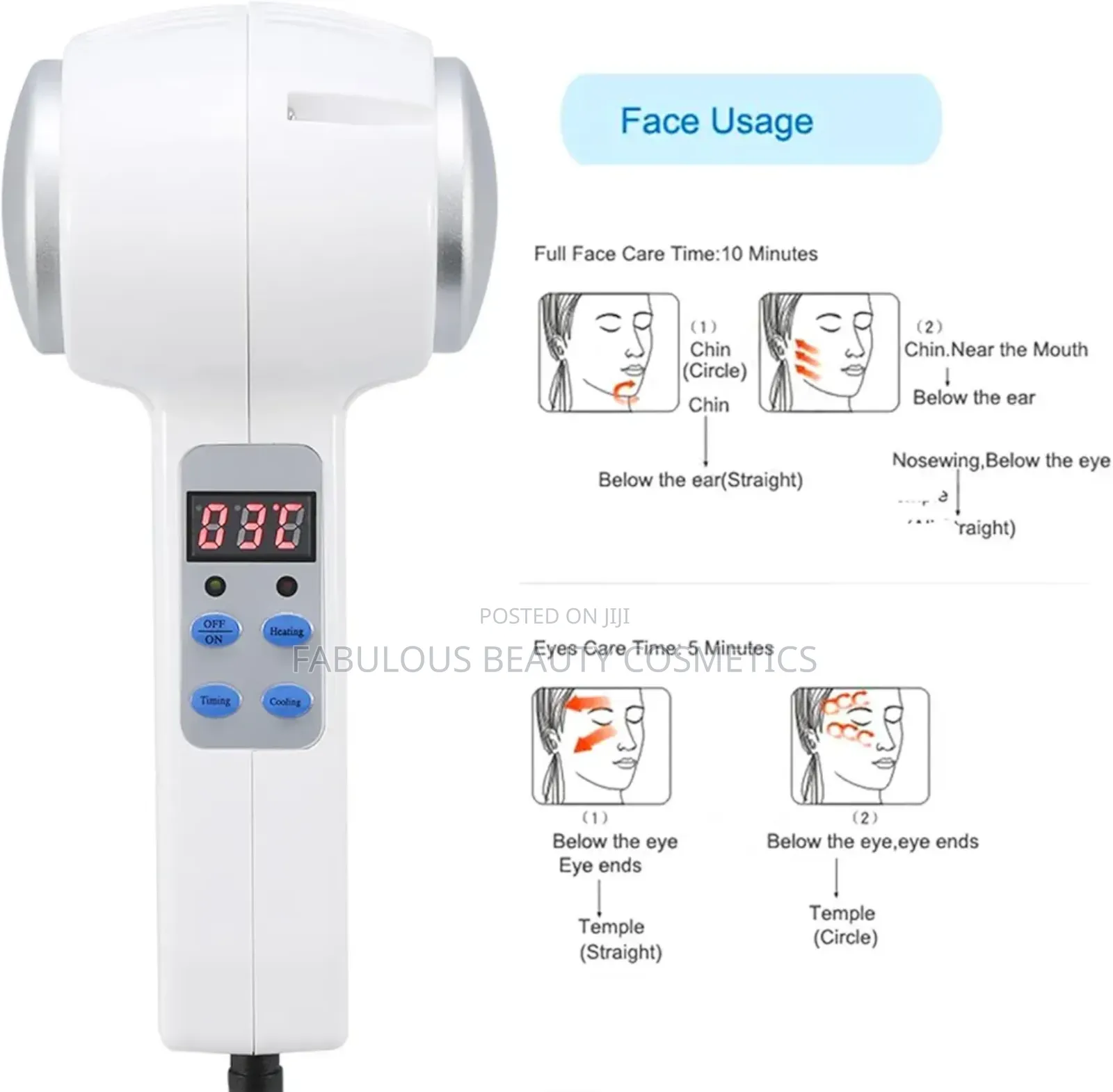 Hot Cold Hammer Cryotherapy Skin Rejuvenat Facelift Massager