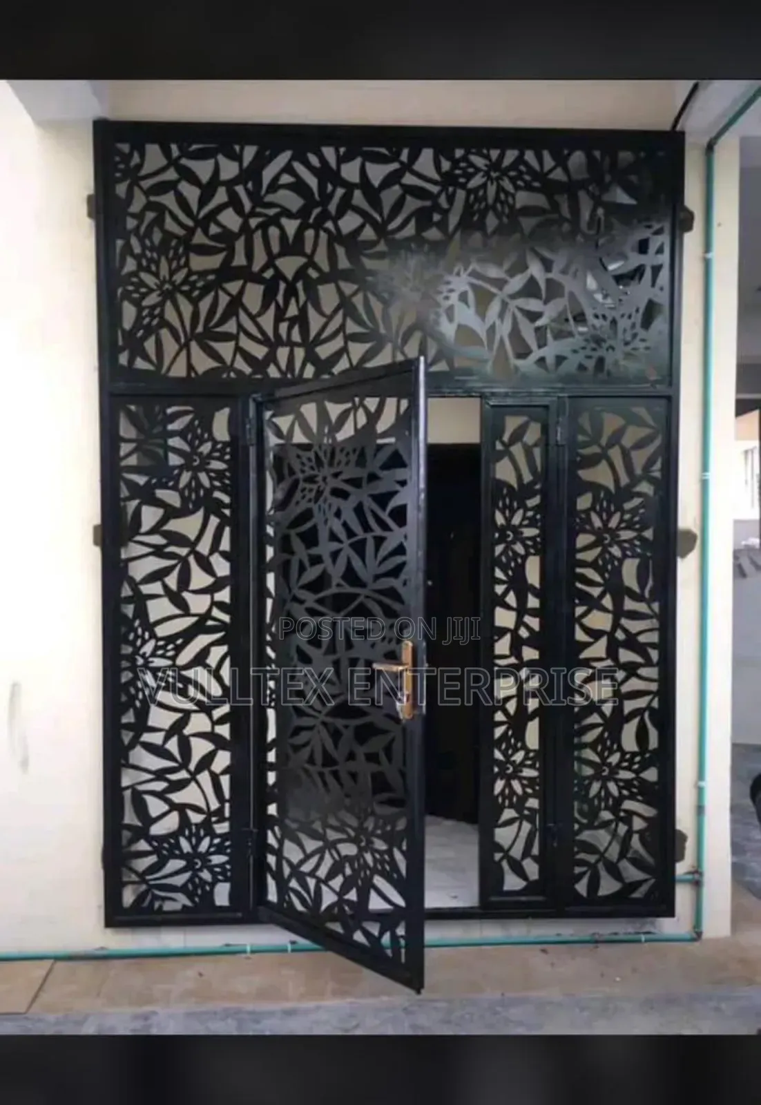 L. Laser Cut, Front Entrance Security Door