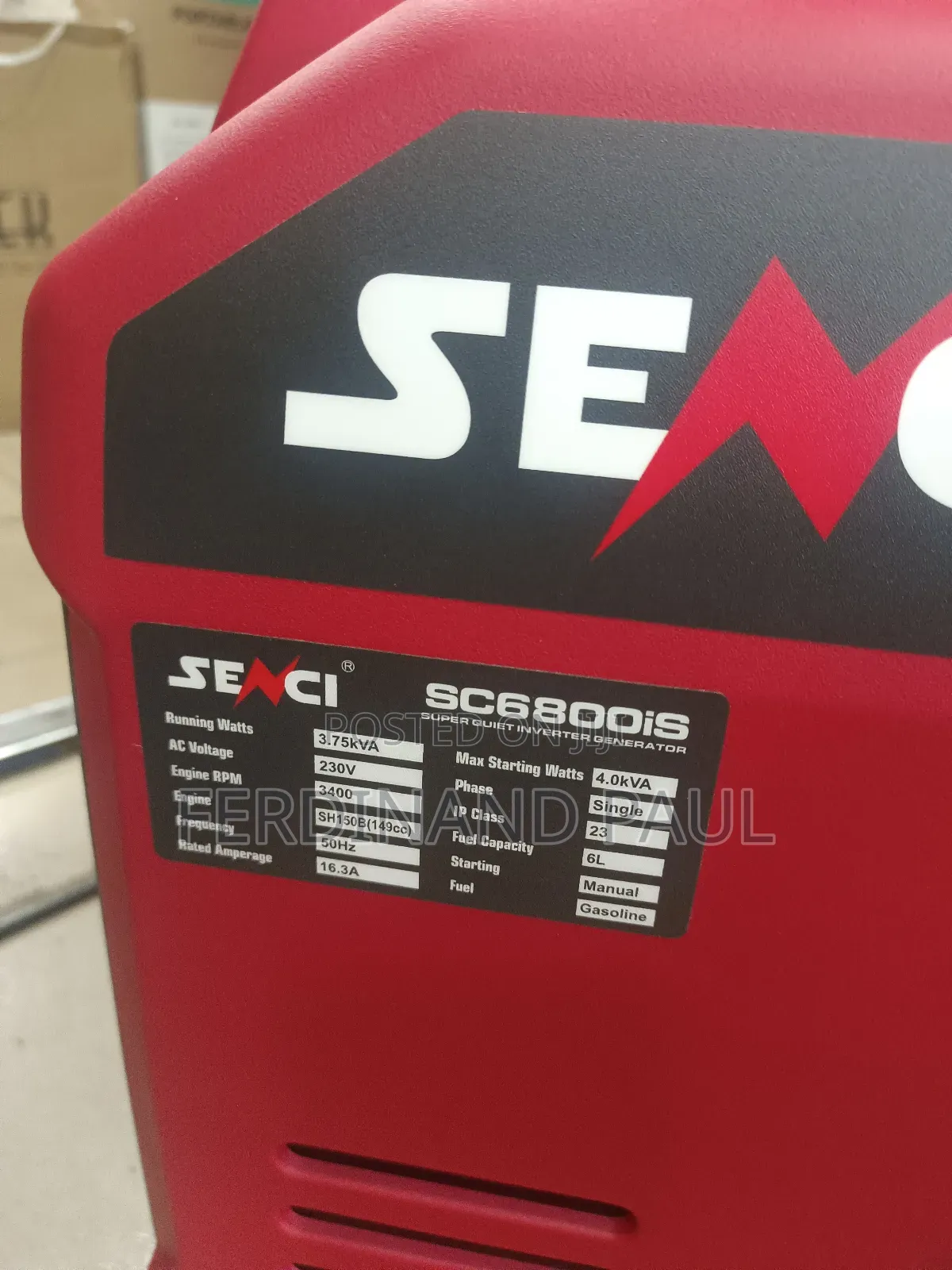 Senci Inverter Generator Sc6800is