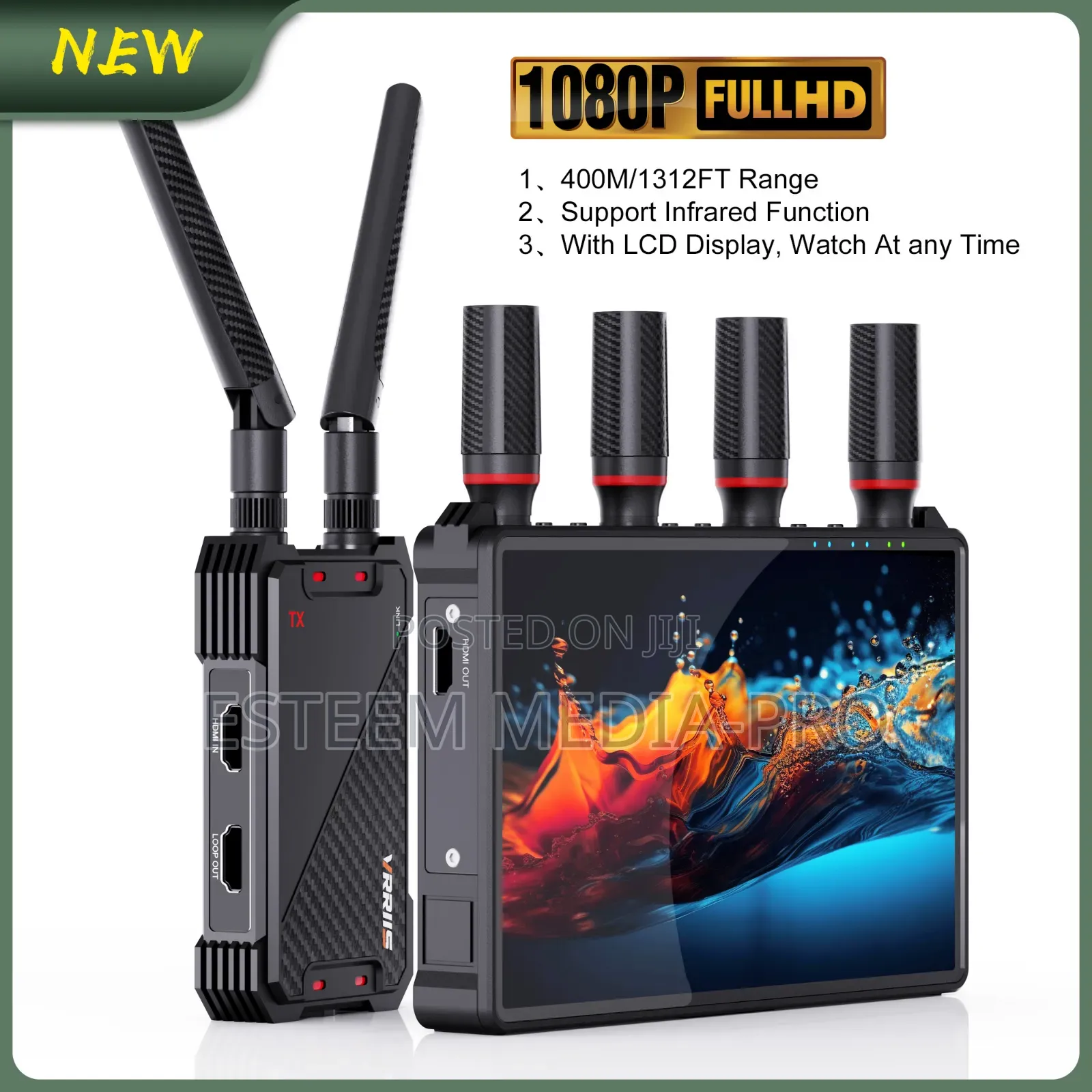 Vrriis Wl083p (400meters) Wireless Hdmi Transmitter And Rece