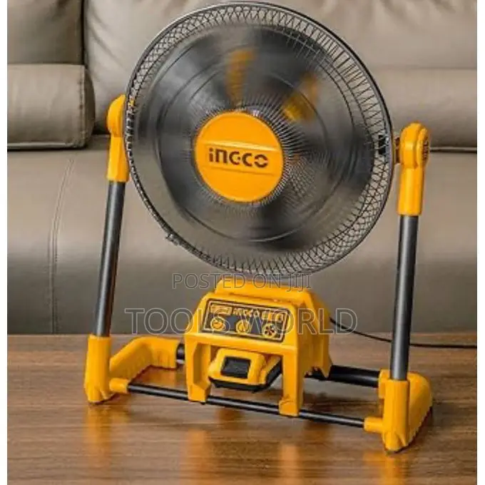 Ingco Cordless Fan With Battery and Charger