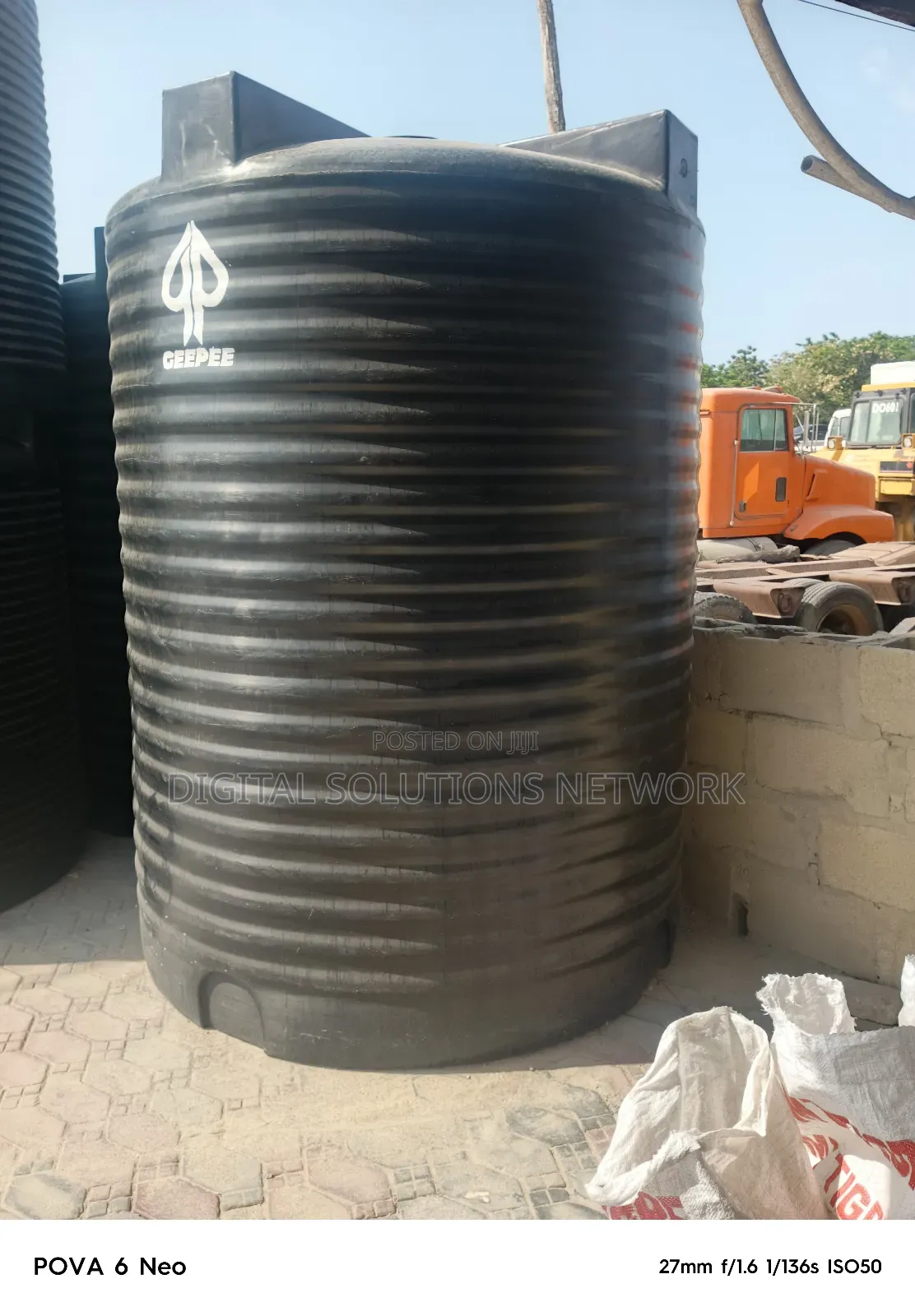 7,500 Litres Geepee Tank - Rubber