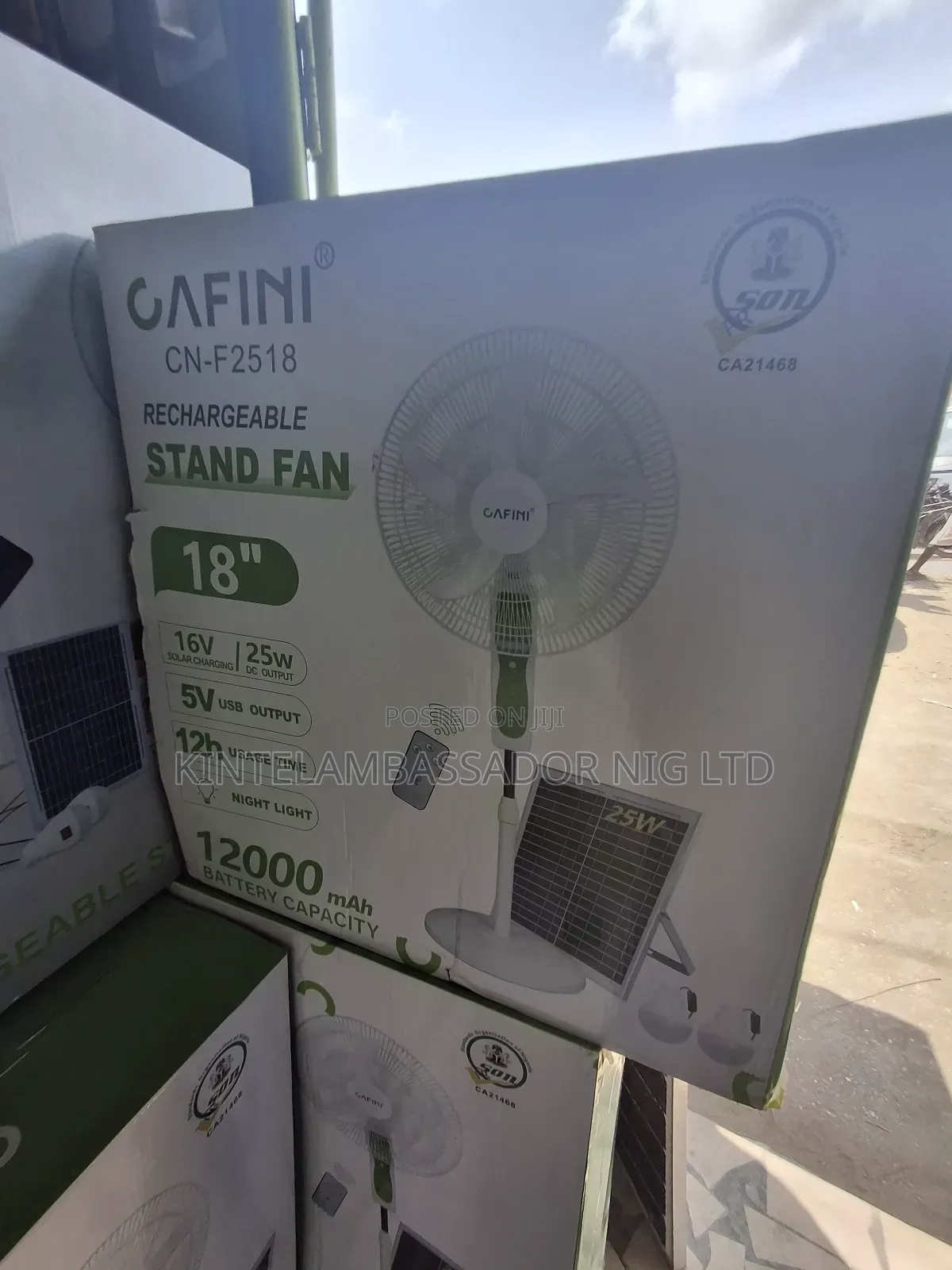 Gafini Rechargeable Stand Fan Cn-F2518