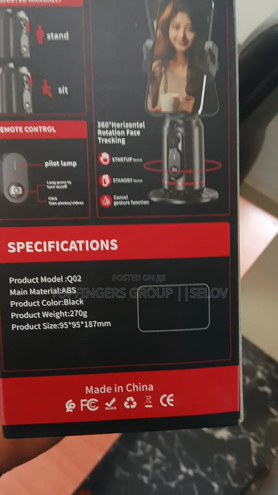 Q02 Ai 360 Face Tracking With 1.2m Tripod Stand