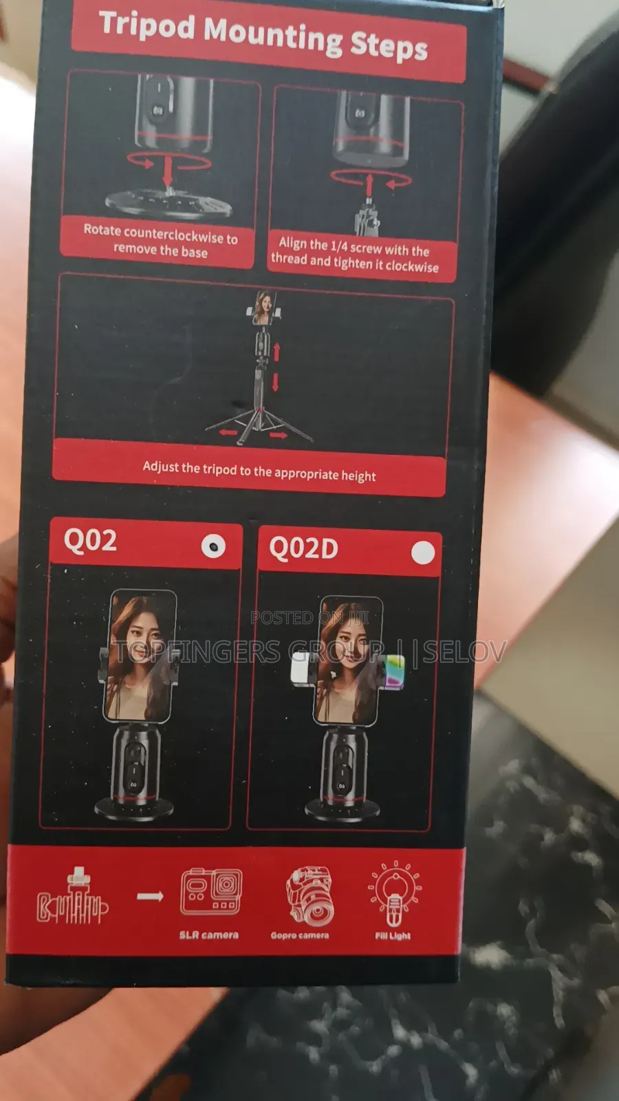 Q02 Ai 360 Face Tracking With 1.2m Tripod Stand
