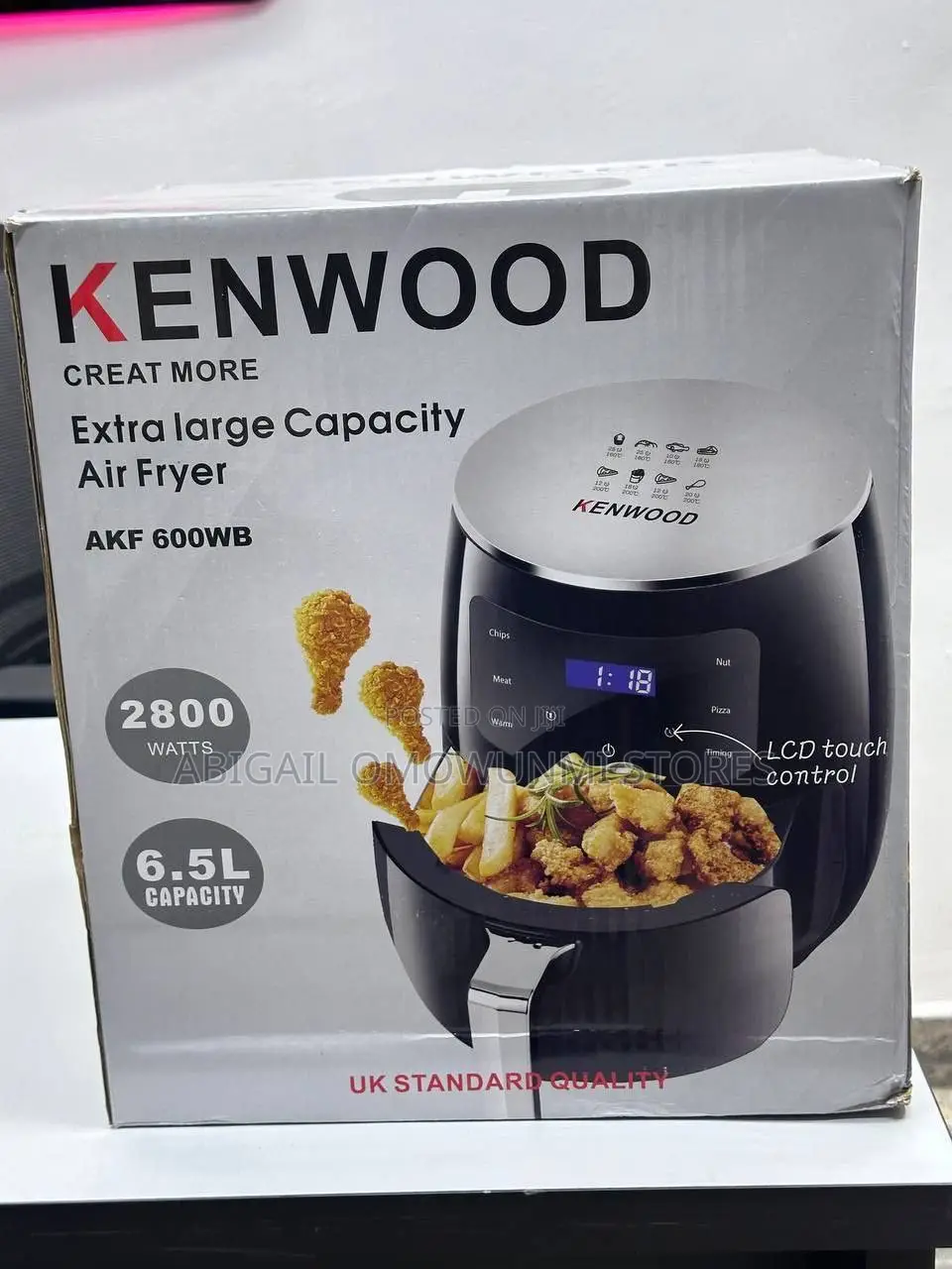 6.5l Capacity Kenwood Digital Air Fryer