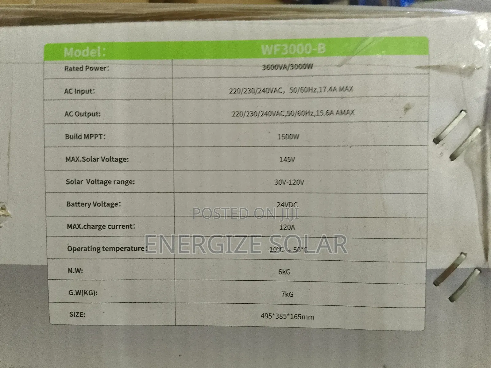 3kva 24v Lutian Hybrid Ess Inverter