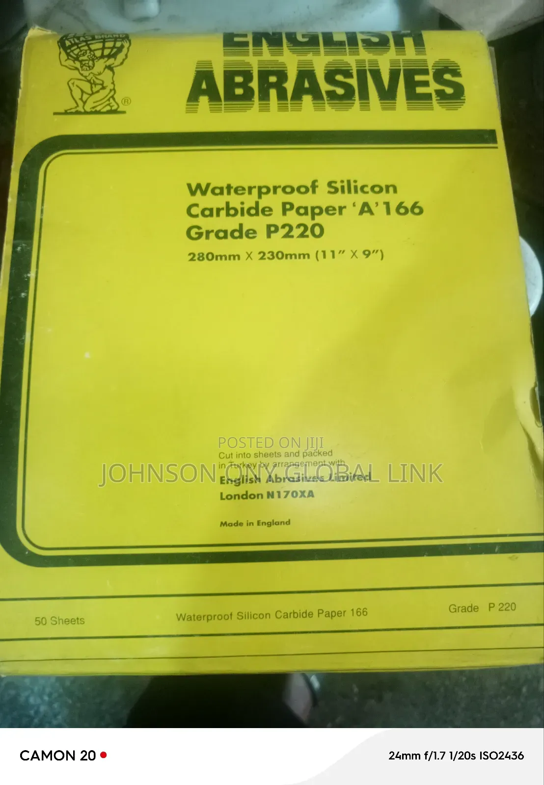 Abrasive Paper Silicone P220