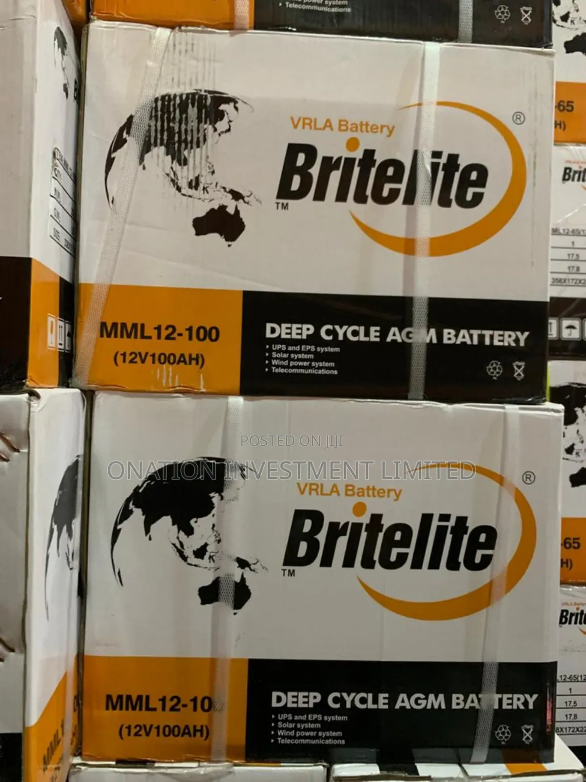 100ah 12v Britelite Dry Cell Battery