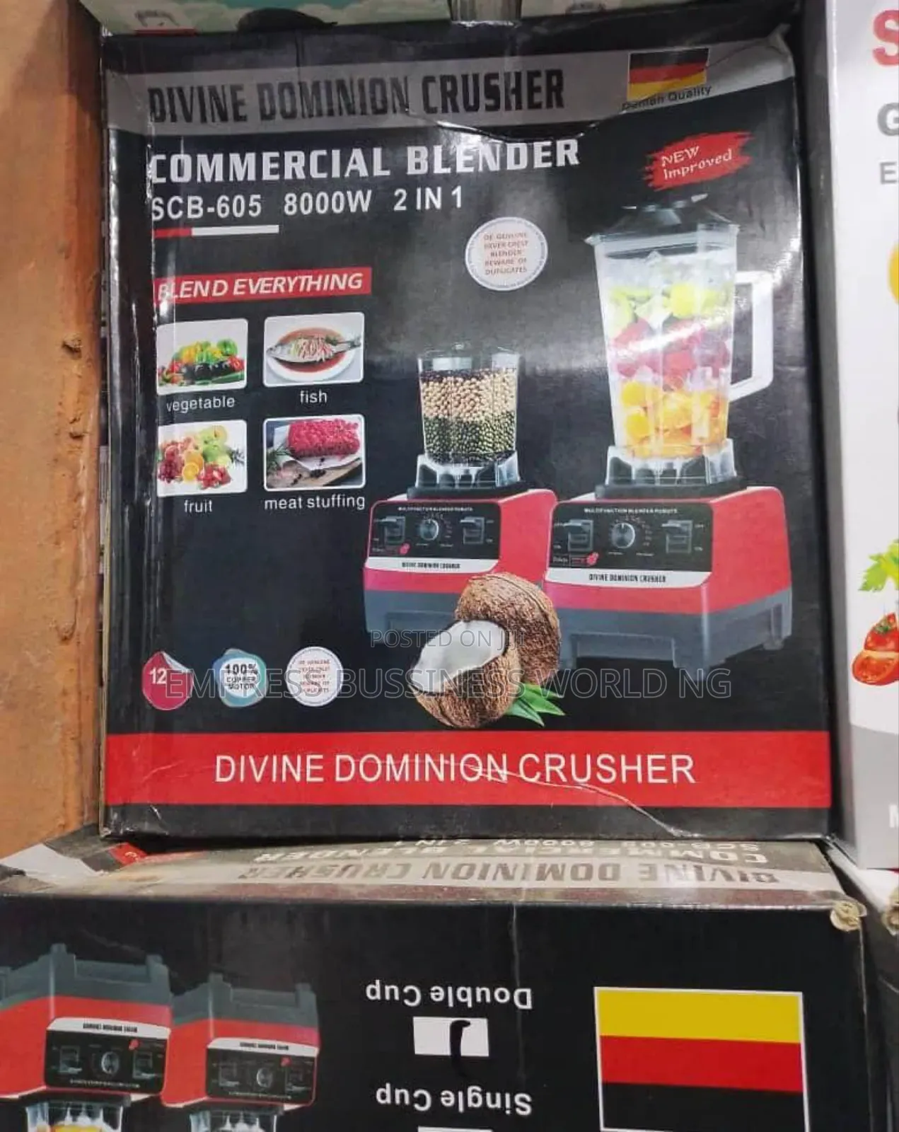 Heavy Duty Blender -8000w,2 Cups
