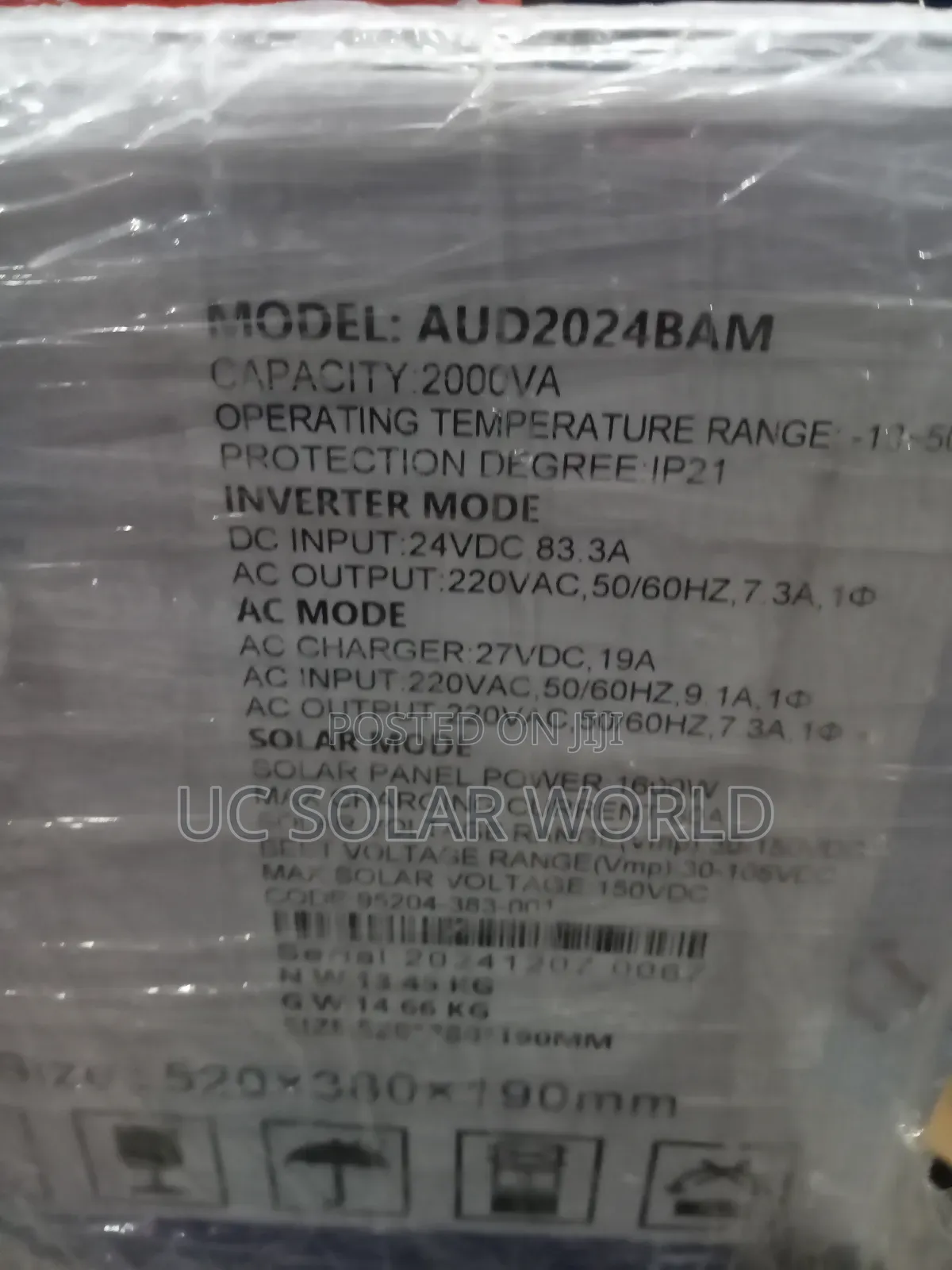 Andone 2kva 48v Hybrid Solar Inverter