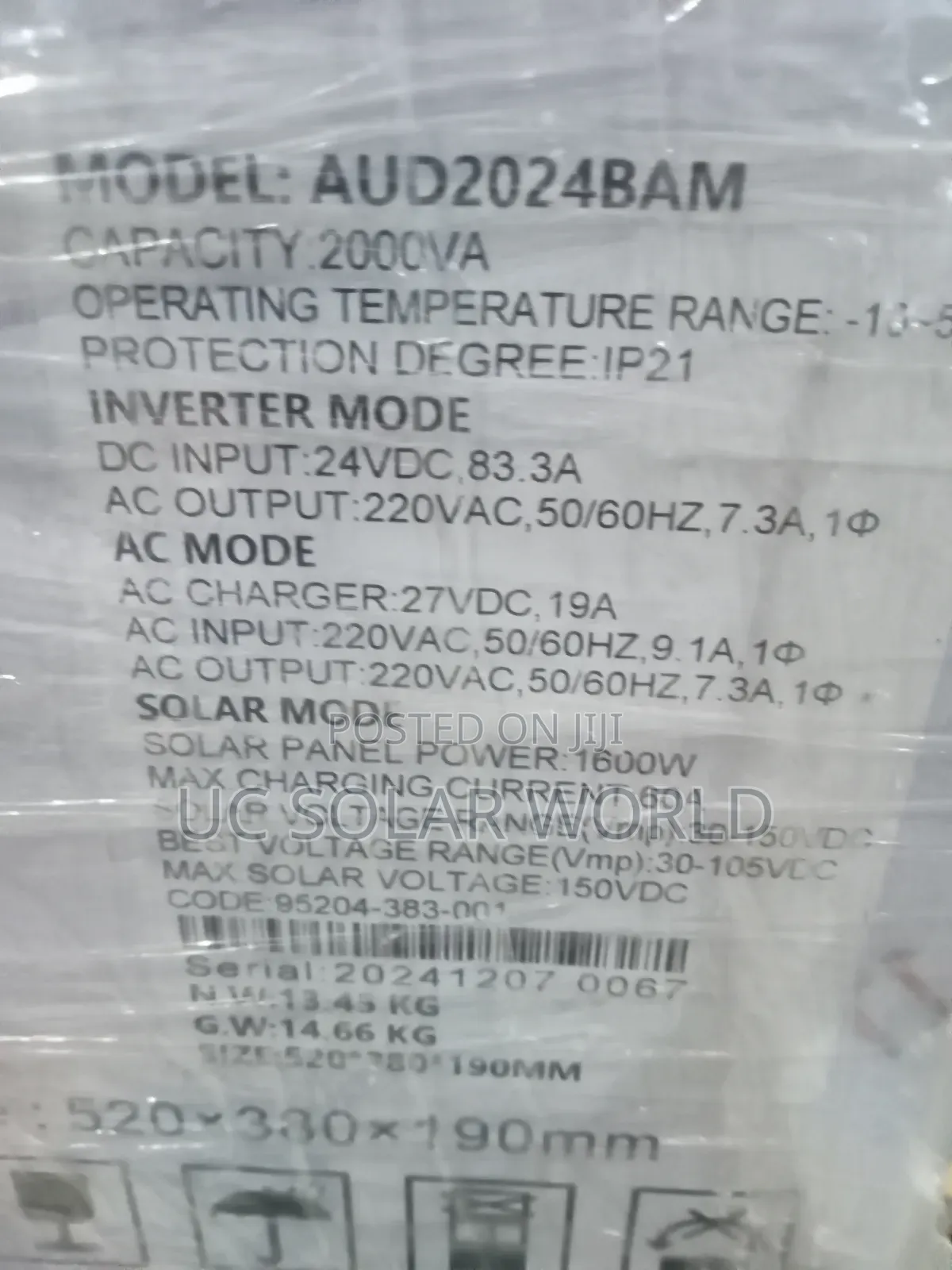 Andone 2kva 48v Hybrid Solar Inverter
