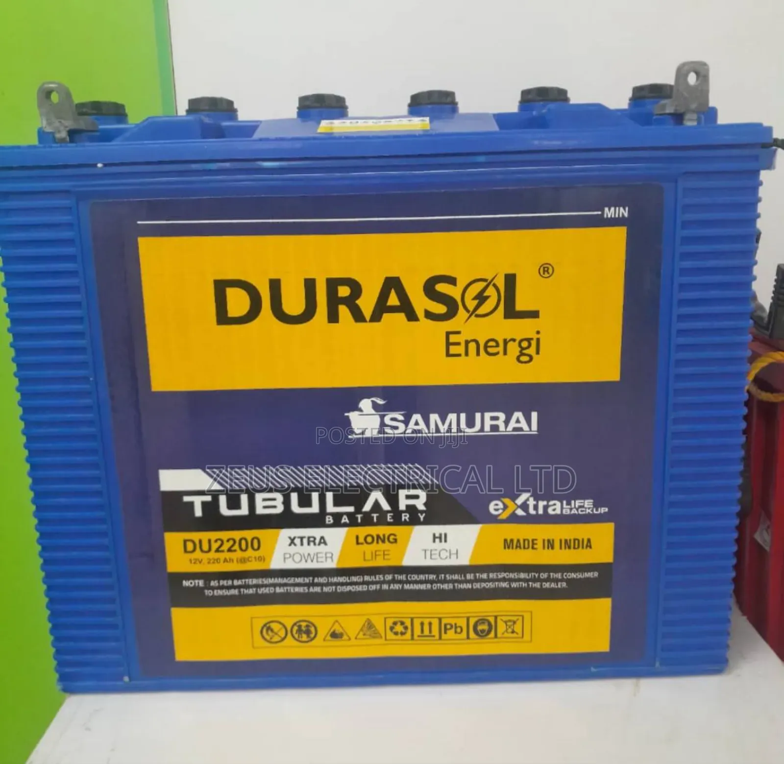 Durasol 200ah Tubular Battery Promo Sales