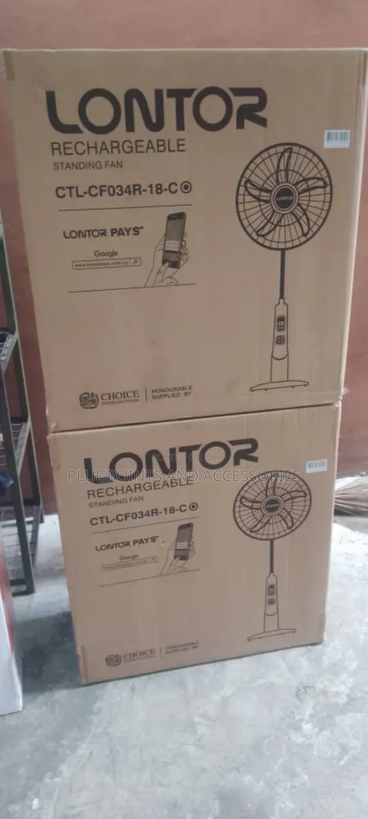 Lontor Rechargeable Fan 034-18 Clearance Sales