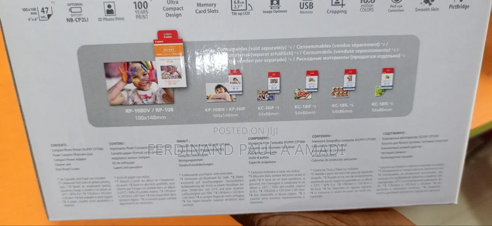 Canon Passport and Photo Wireless Printer Cp1300