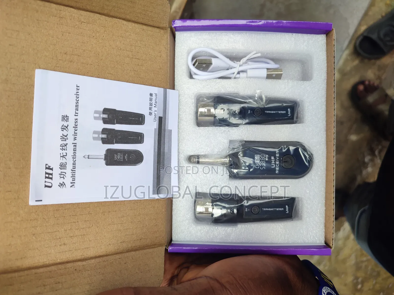 Wireless Microphone Transmitter Receiver 2.4ghz, Xlr Mic