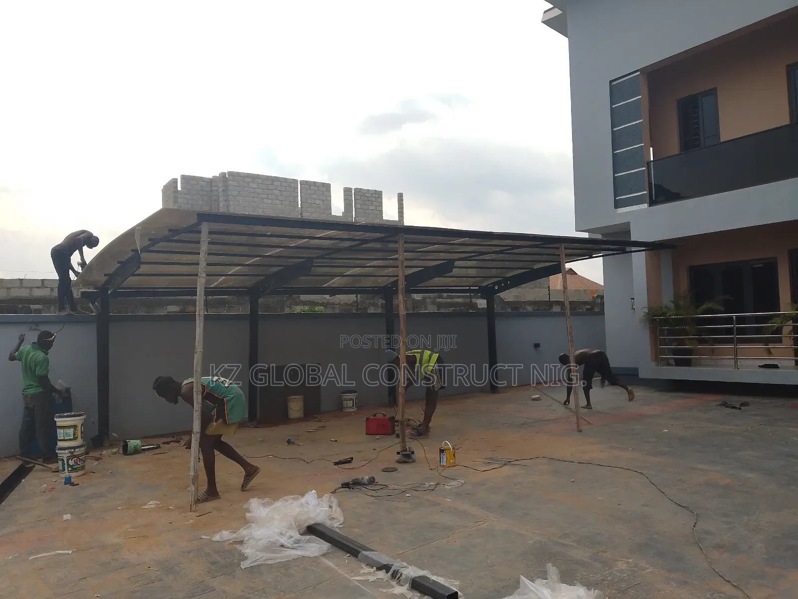 Carport Construction Works With Danpalon 001