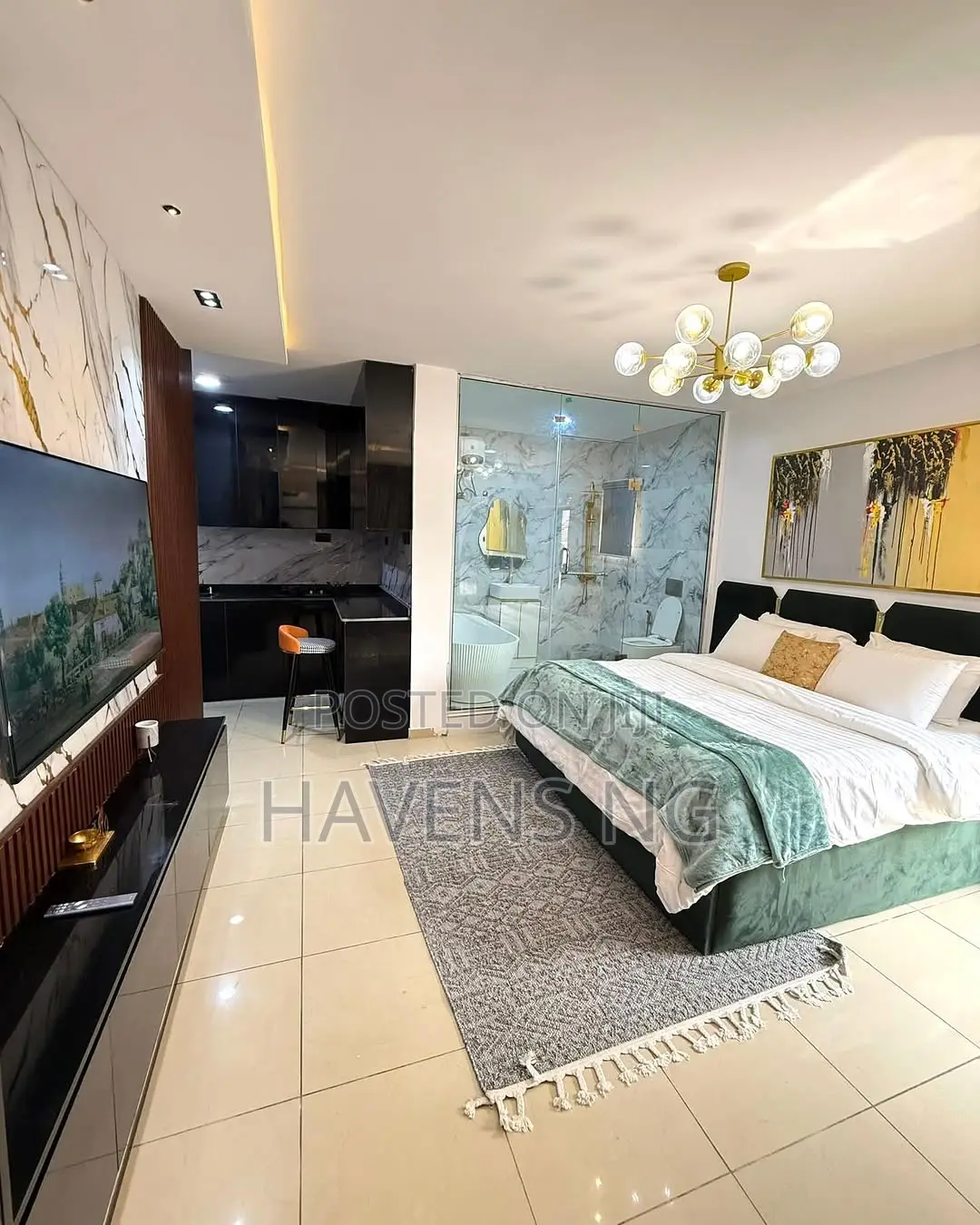 Spacious Studio Apartment Available for Shortlet