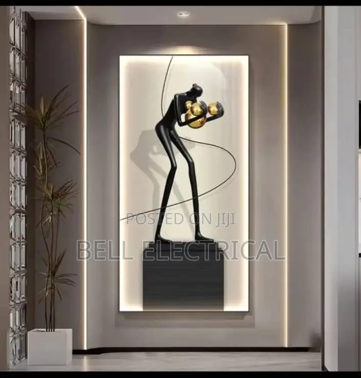 Interior Painting Modern Abstract Figure Portrait Luminous