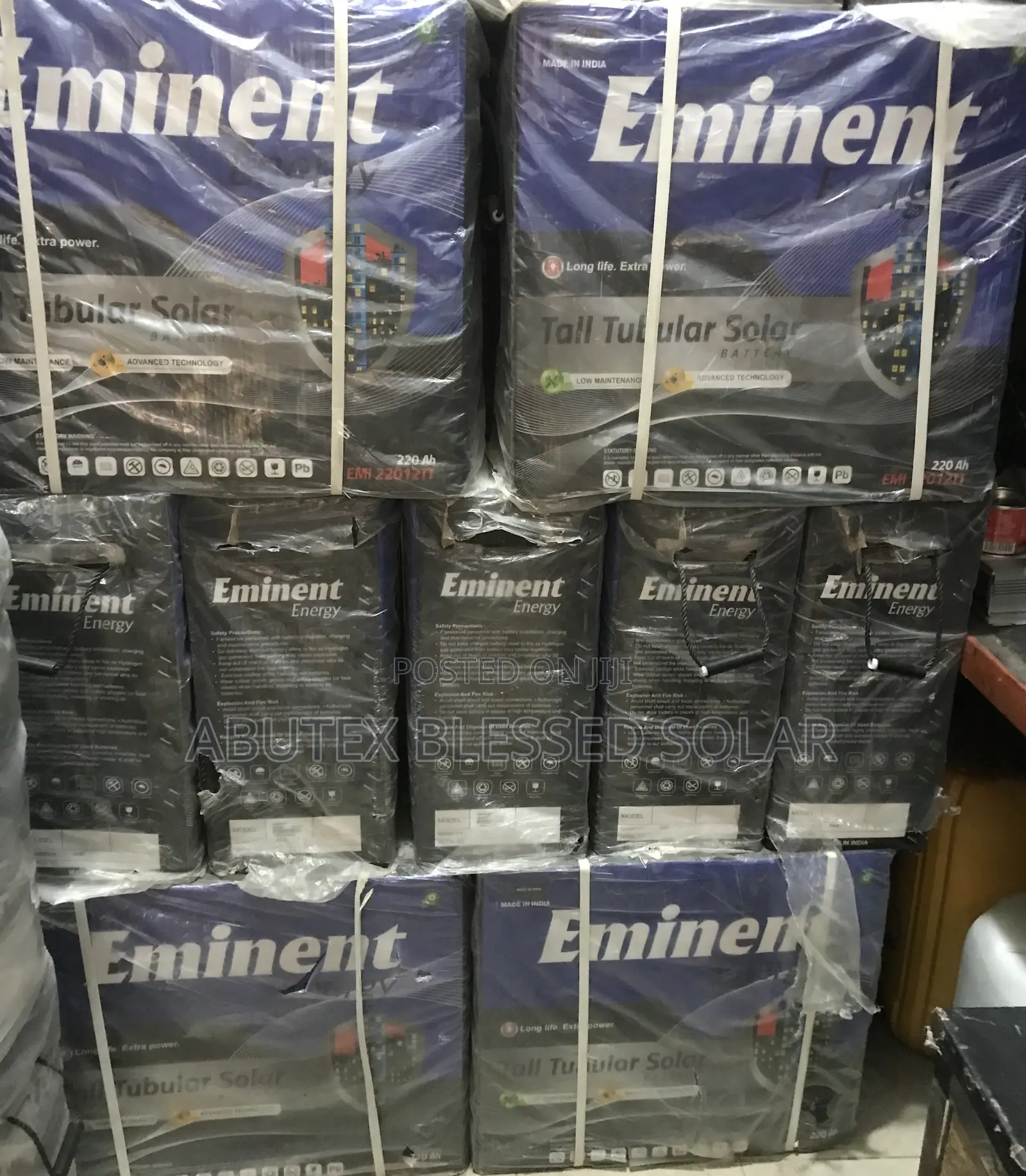 220ah 12v Eminent Indian Tall Tubular Battery