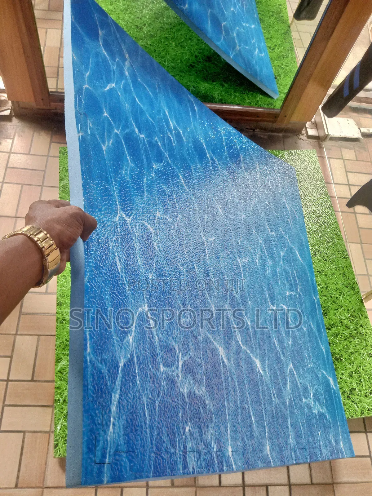 Gym Floor Mat ( Blue)