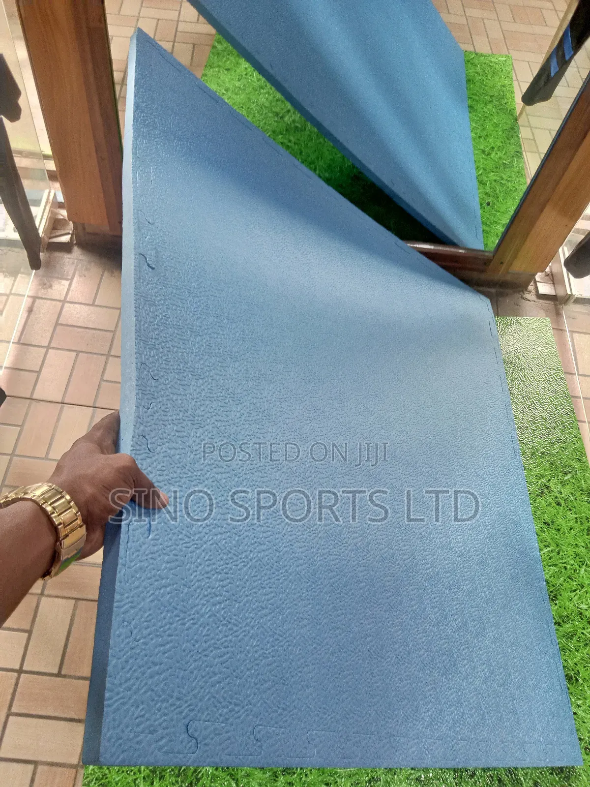 Gym Floor Mat ( Blue)