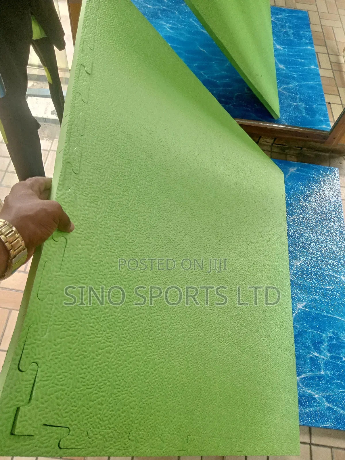 (Green) Gym Floor Mat