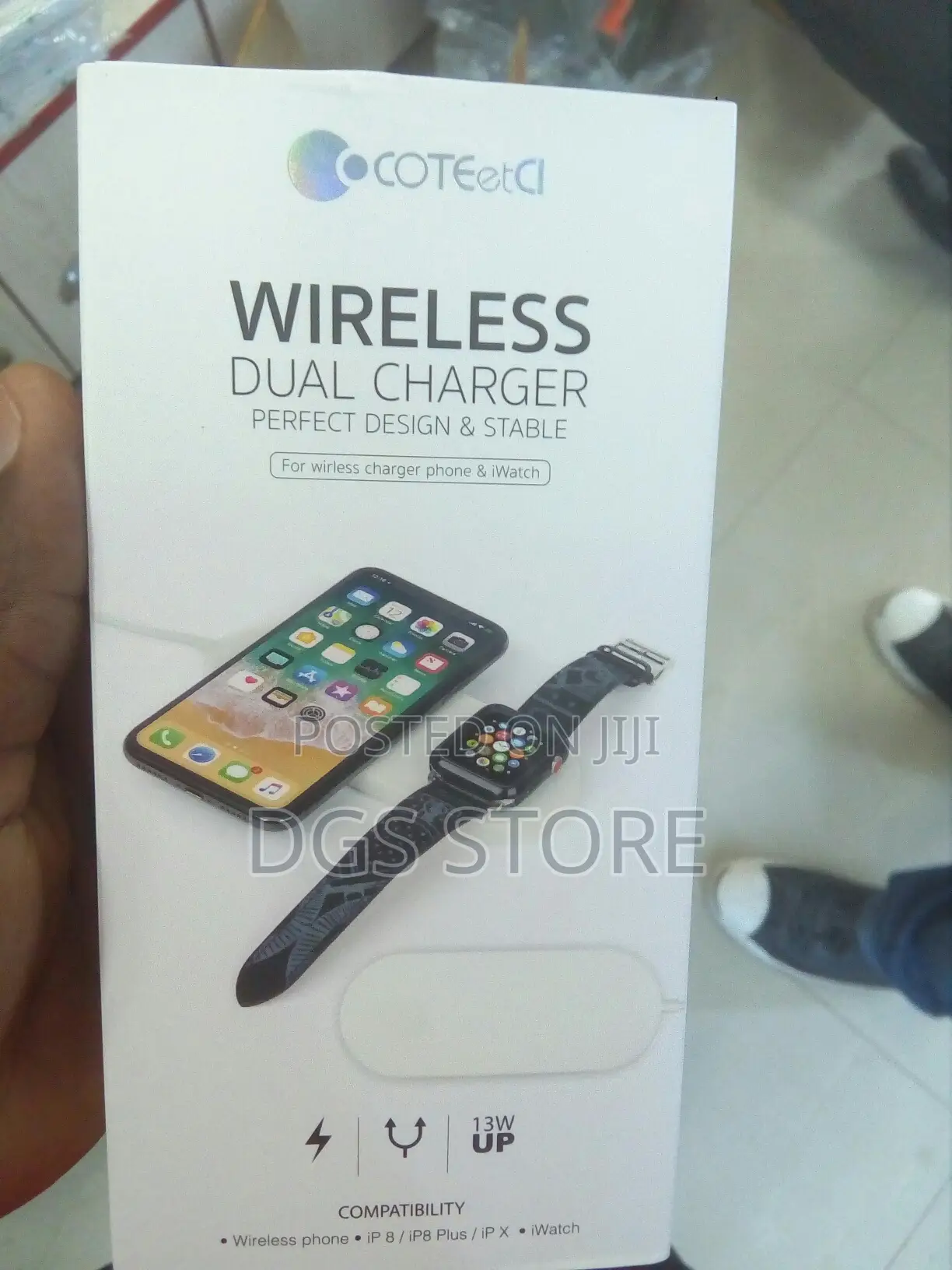 Dual Wireless Charger for iPhone and Watch