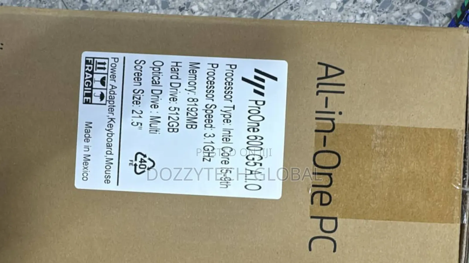 New Desktop Computer HP ProOne 600 8GB Intel Core I5 SSD 512GB
