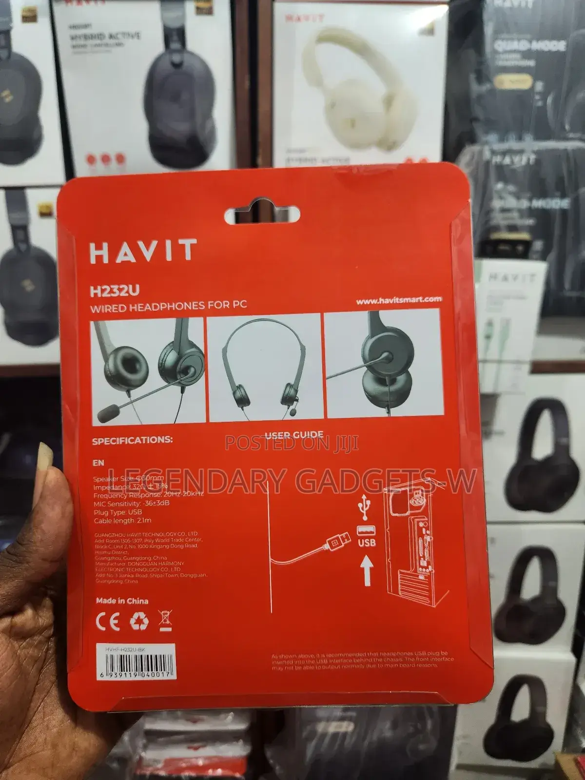 Havit H232 Wired Headphone for Pc