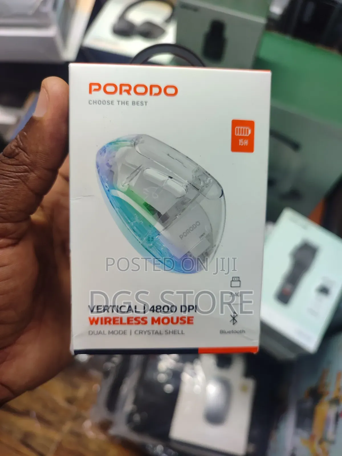 Porodo Vertical 4800 Dpi Wireless Mouse