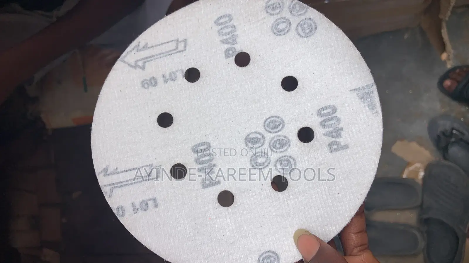 (P400)7” 180mm Round Sandpaper Disc(10pcs)