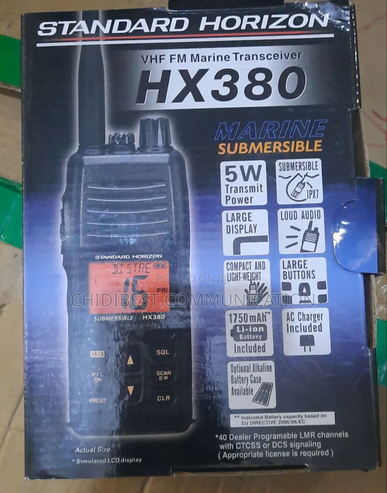 Hx380 Standard Horizon Walkie Talkie Radio Is Available