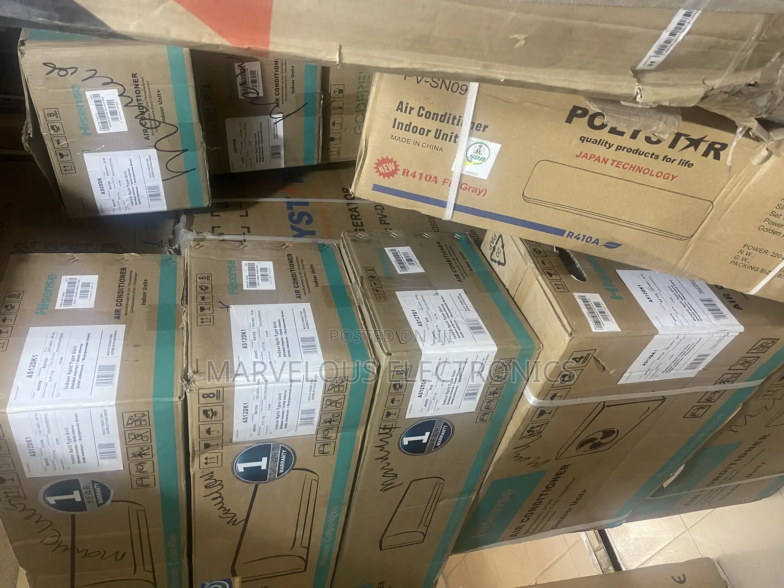 Brabd New Hisense 1hp .1:5hp 2:Hp Air Conditioner Inverter
