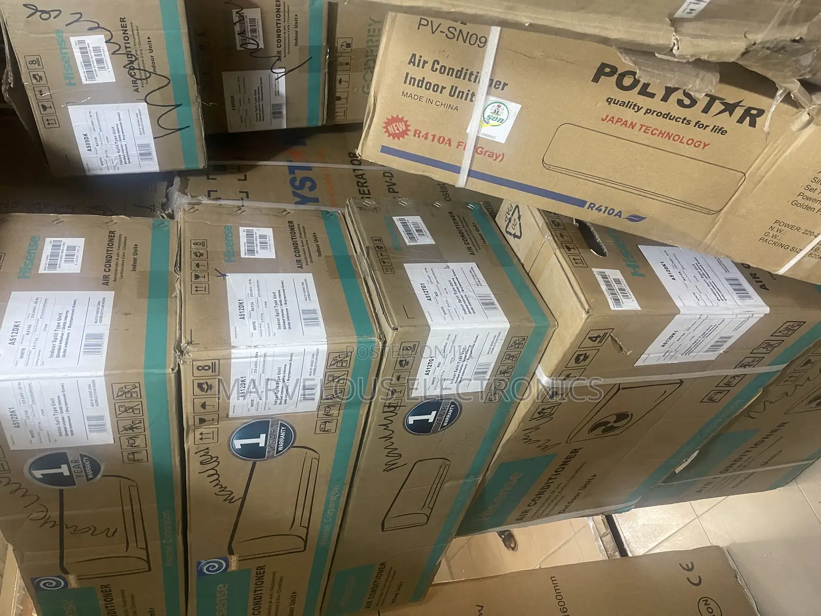 Brabd New Hisense 1hp .1:5hp 2:Hp Air Conditioner Inverter