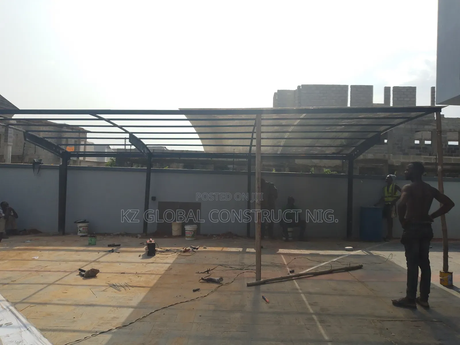 H-beam Carport With Danpalon Coverings