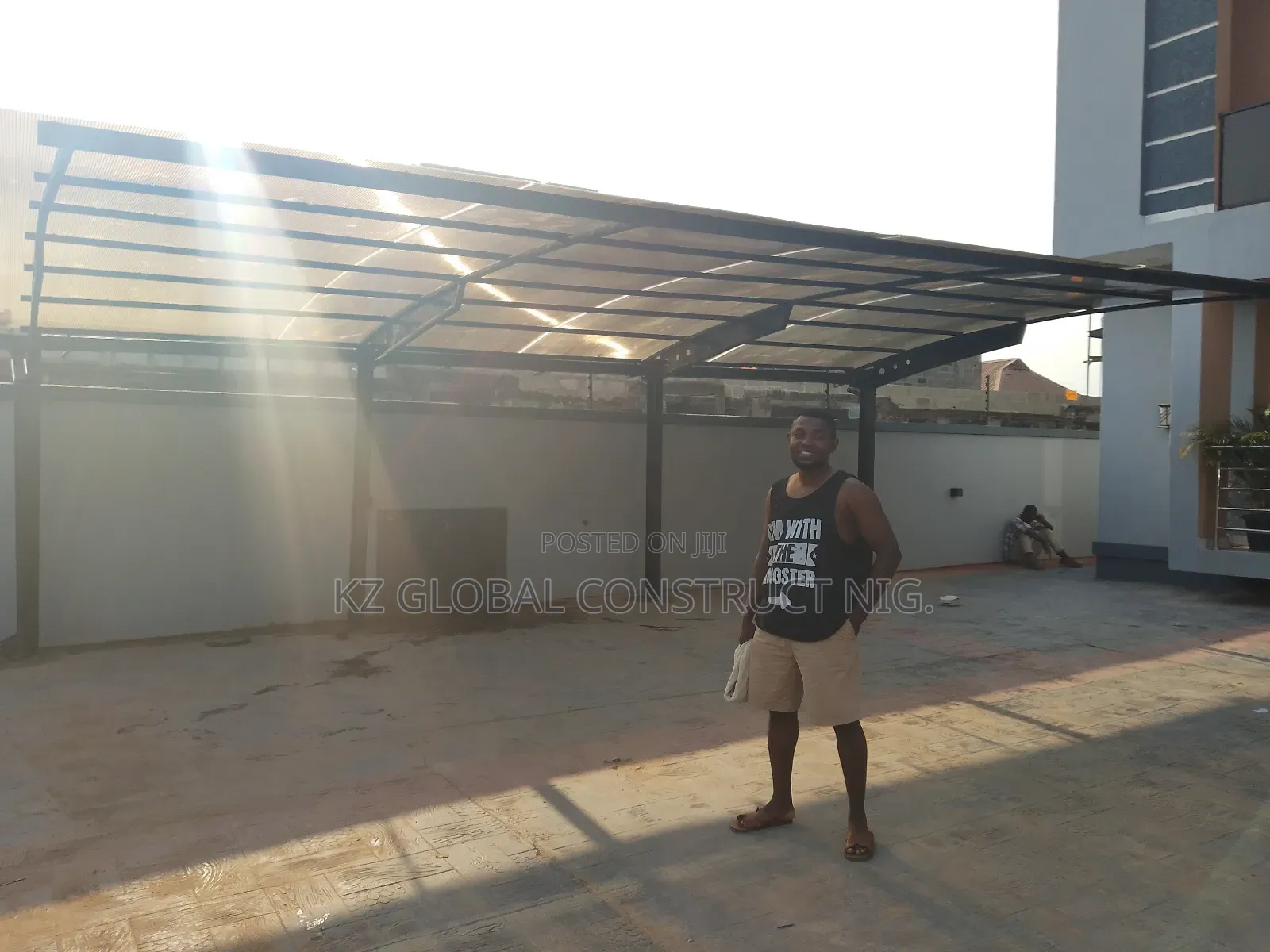 H-beam Carport With Danpalon Coverings 001