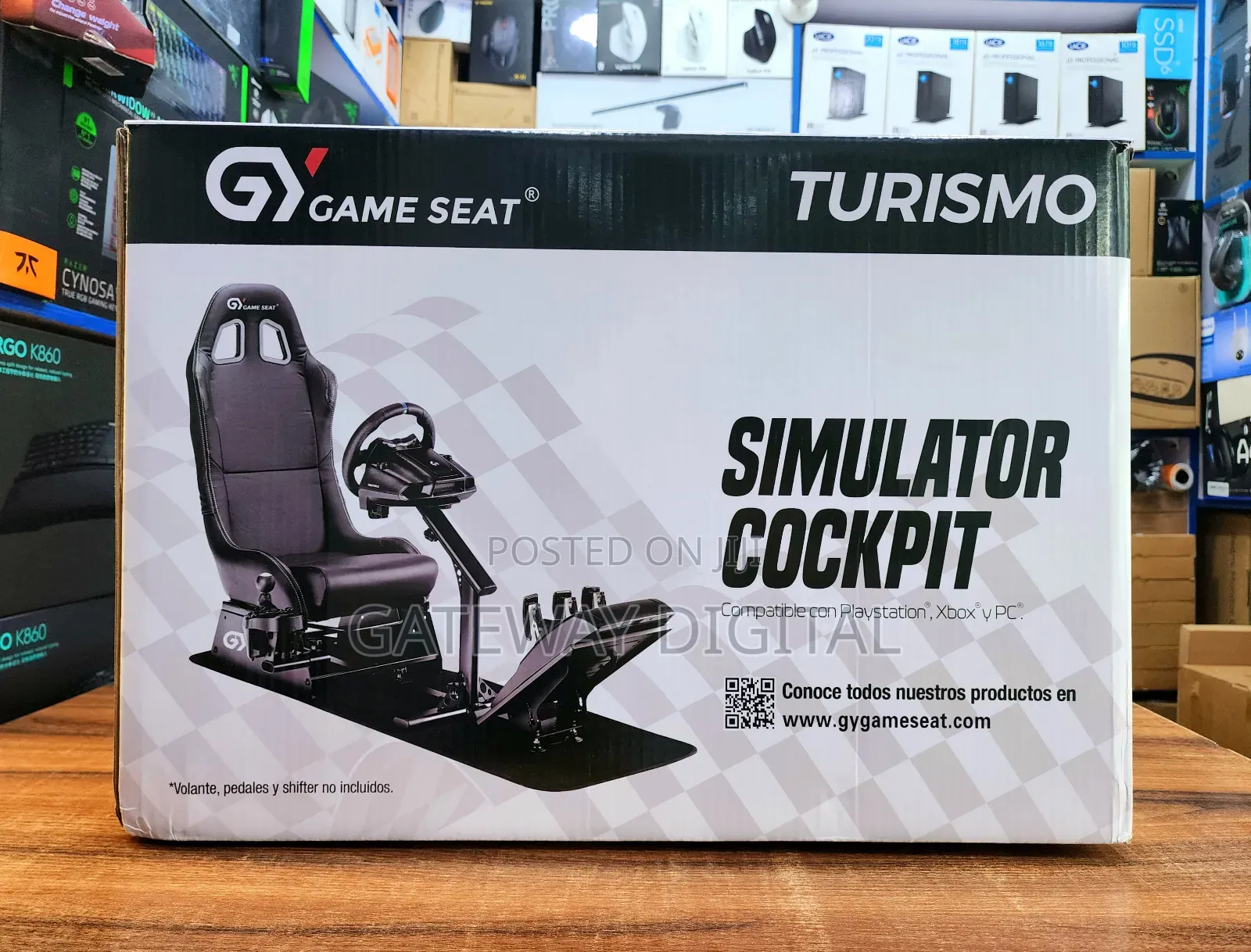 Turismo Gaming Playseat+Gear Wheel+Pedals Stand Kit