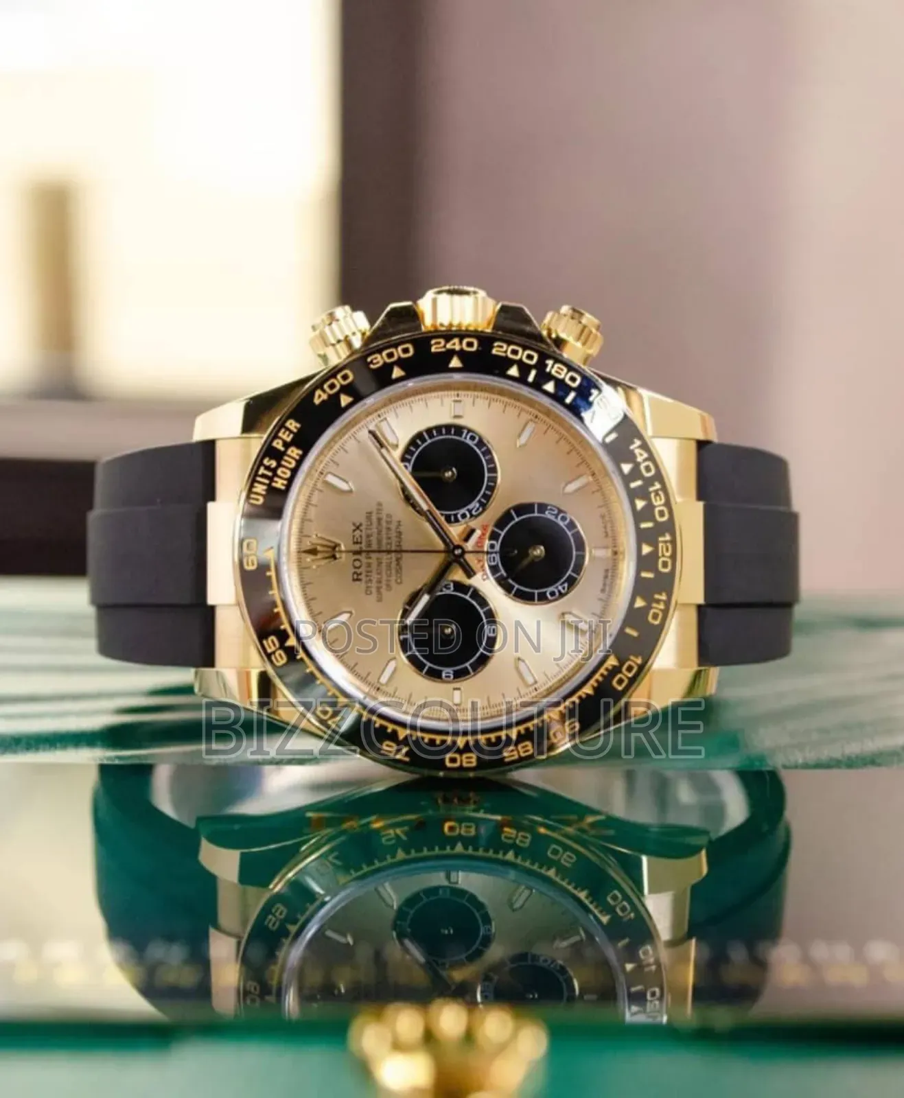 High Quality Grade Aaa Rolex Black Rubber Strap Watch