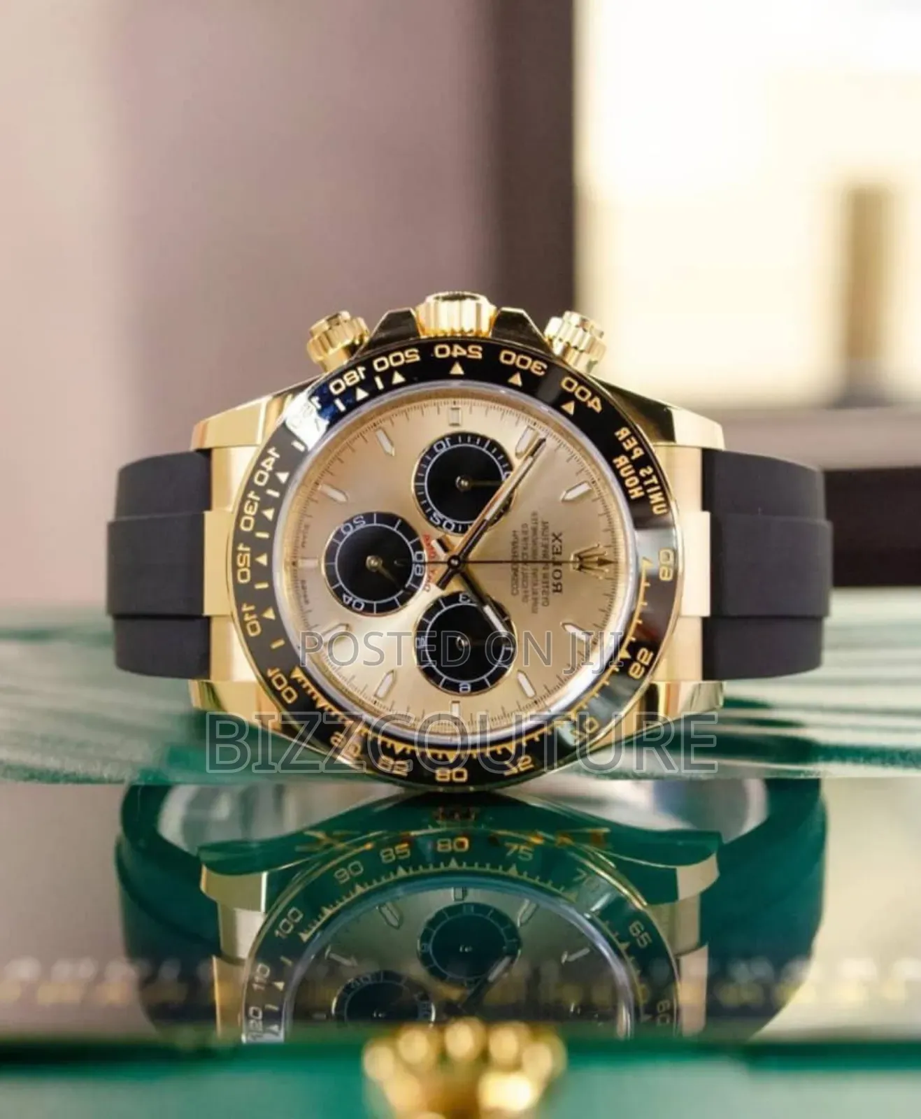 High Quality Grade Aaa Rolex Black Rubber Strap Watch