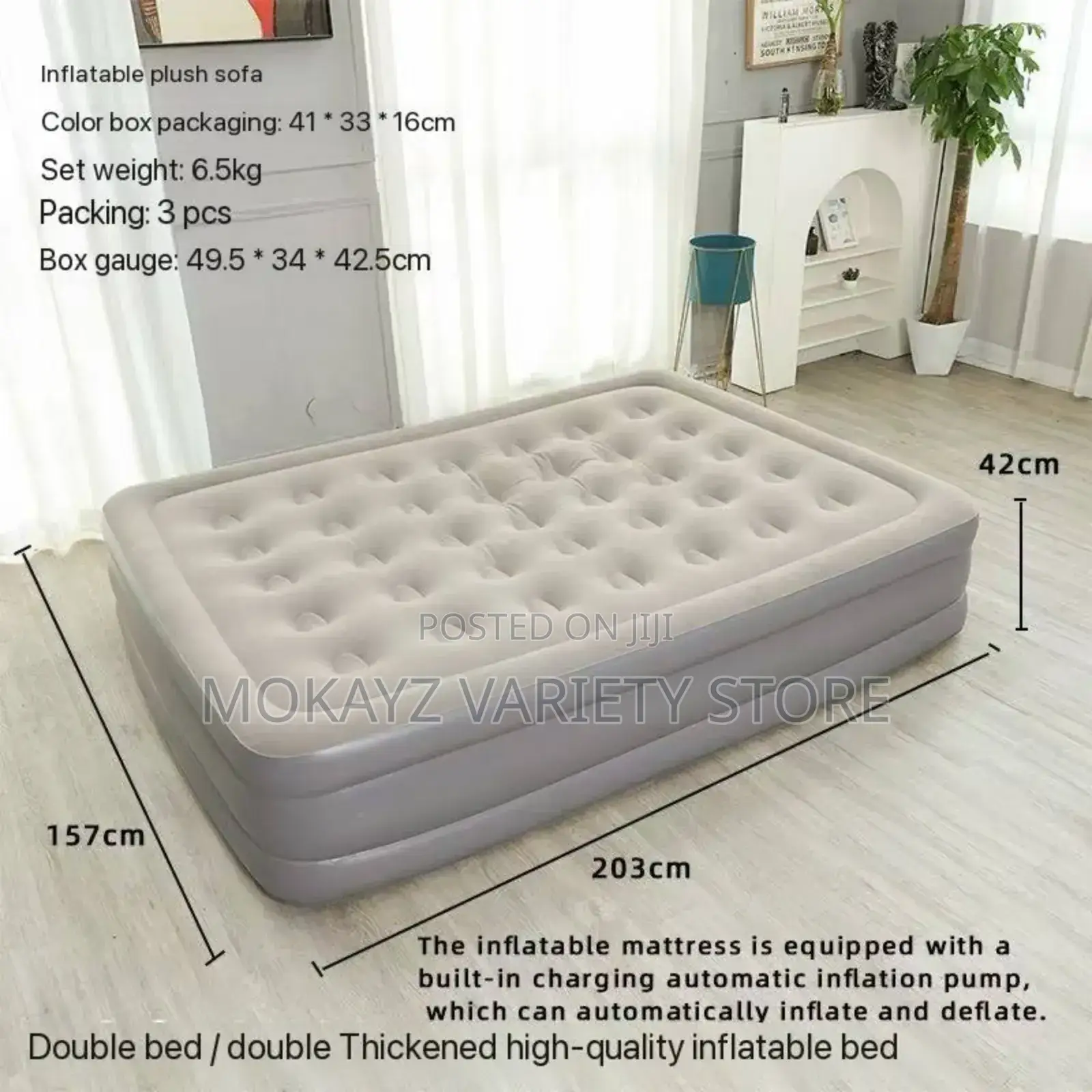 Automatic Self-inflatable Mattress/Bed + Repair Kit (Double)
