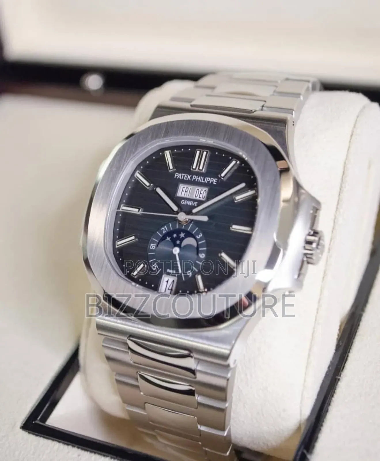 Original Patek Philippe Silver Stainless Steel Watch