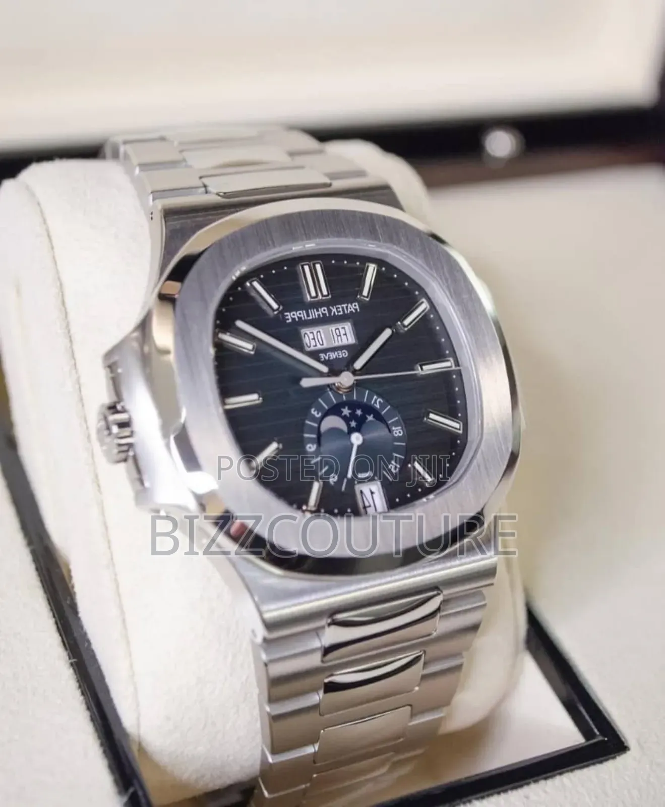 Original Patek Philippe Silver Stainless Steel Watch