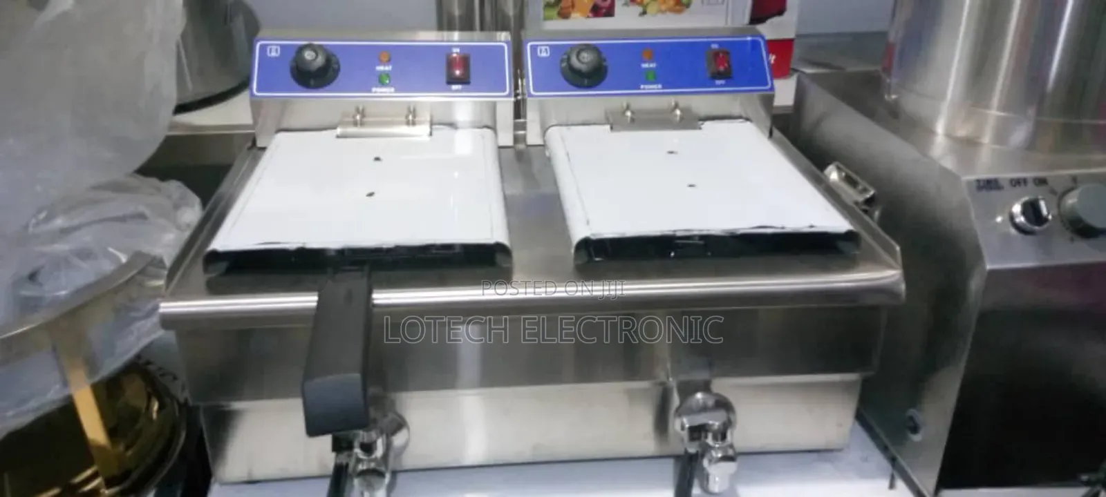 Double Gas Deep Fryer With Tap