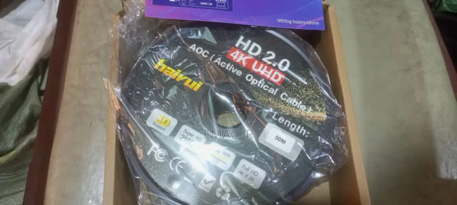 50-Meter Fiber Optic Hdmi Cable Designed for High-Definition