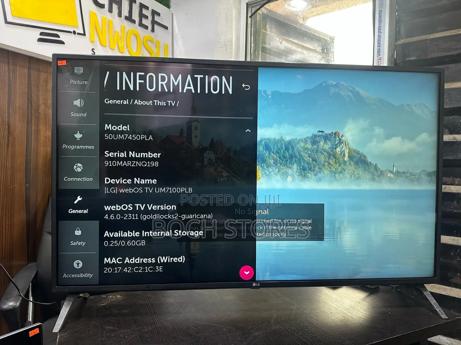 Lg 50inches Smart Tv With Airplay and Bluetooth